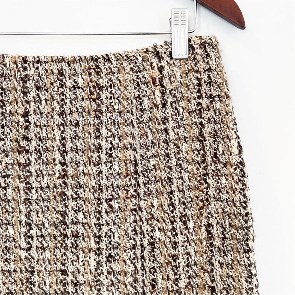 Jones New York Brown Tan Mini Fit and Flare Skirt - Picture 2 of 13